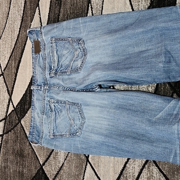 BKE SETH EMBROIDERED BOOT-LEG DENIM JEAN SIZE 42 - Picture 11 of 15